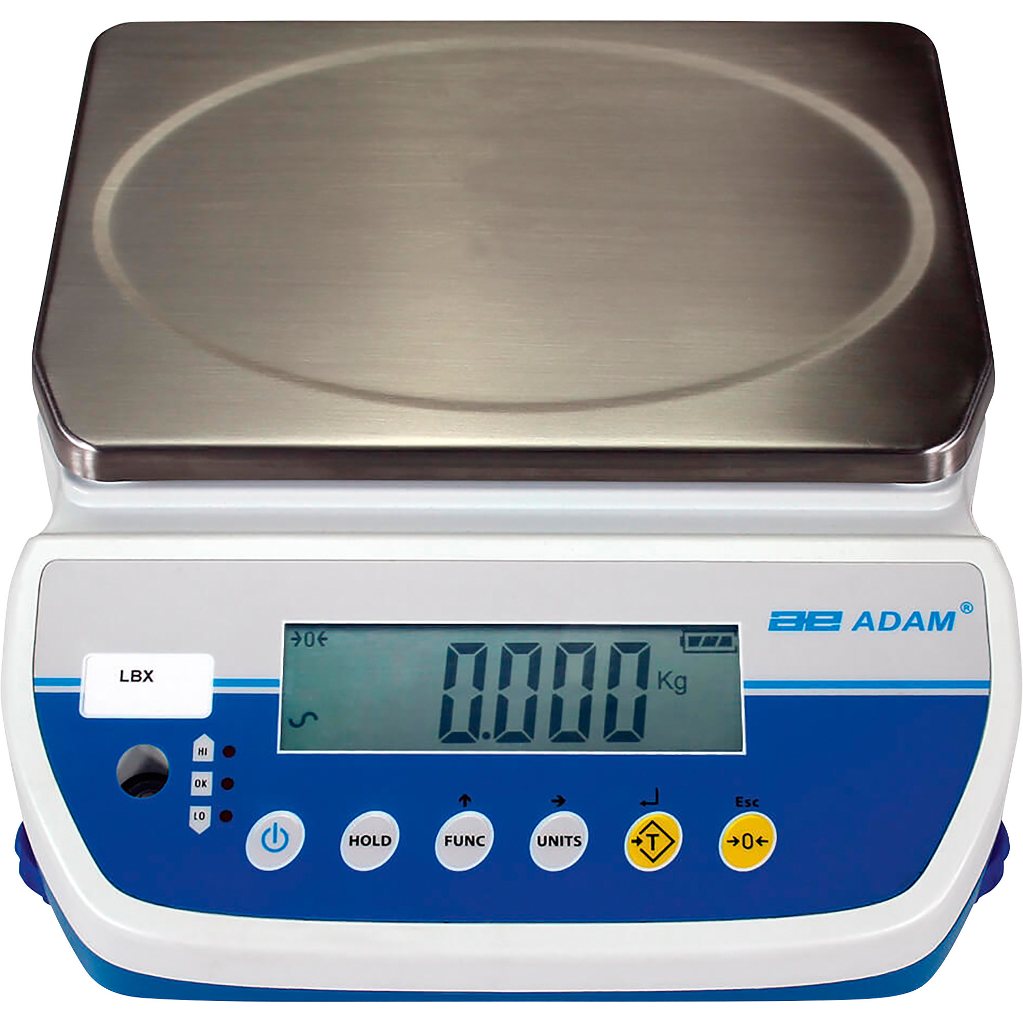 Adam Latitude 25-Lb. Capacity Compact Bench Scale with Backlit LCD, 0.005-lb./2g Increments, Model# LBX 12